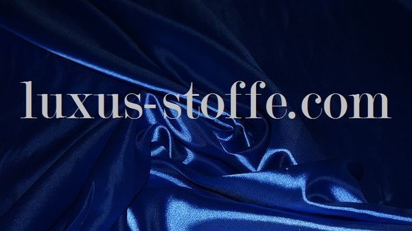 Satin Stoff königsblau