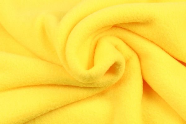 Fleece Stoffe gelb