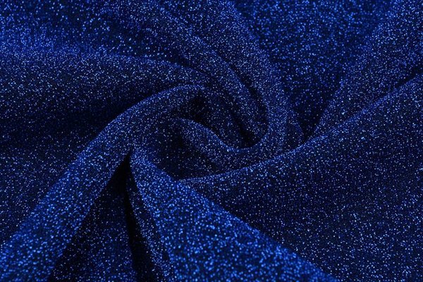 Glizter Jersey Stoff kobaltblau